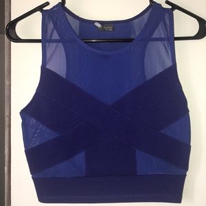 Blue Crop Top